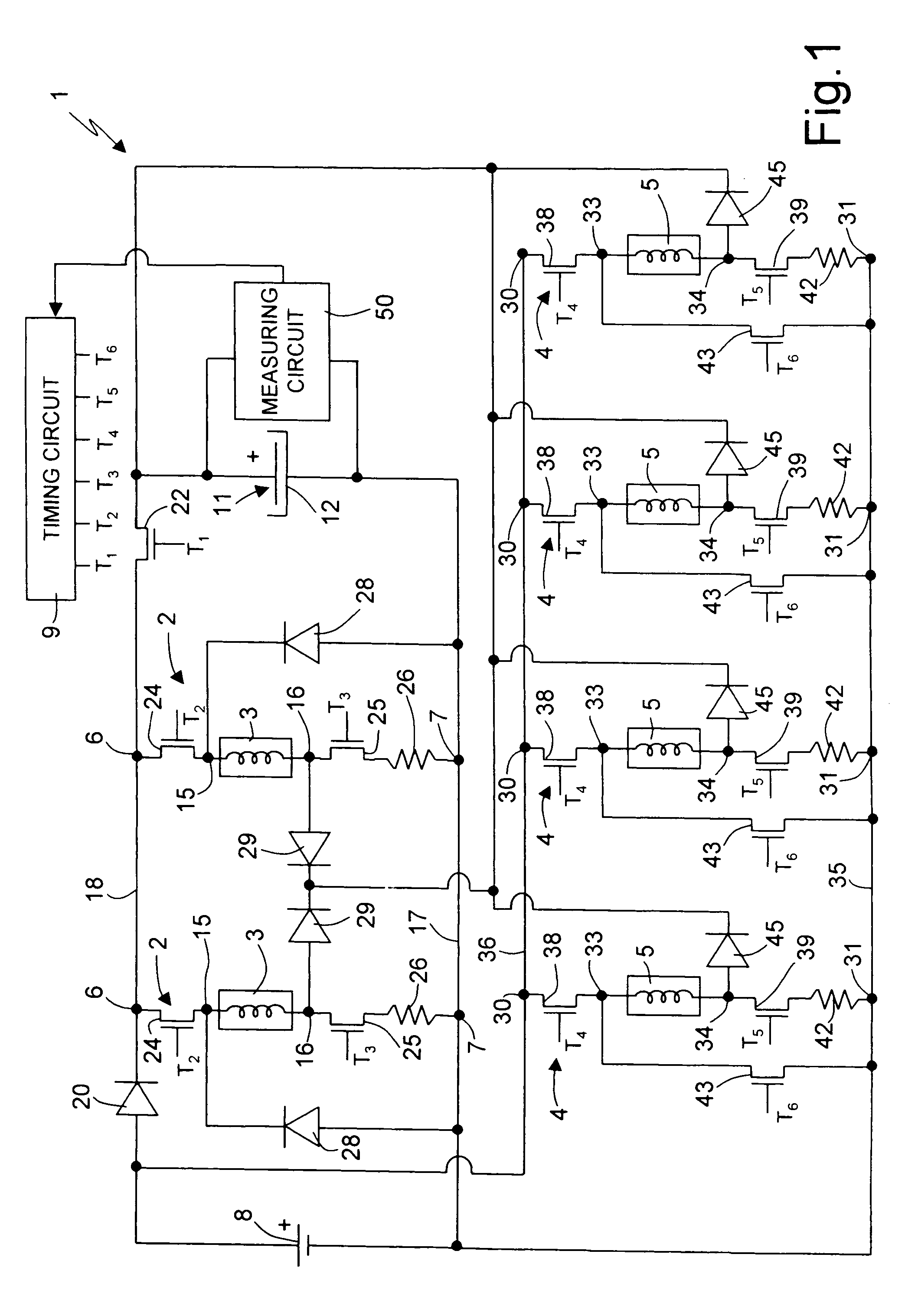 Single device for controlling fuel electro-injectors and electrovalves in an internal-combustion engine, and method of operating the same