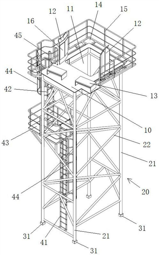 Portable crane jib maintenance platform