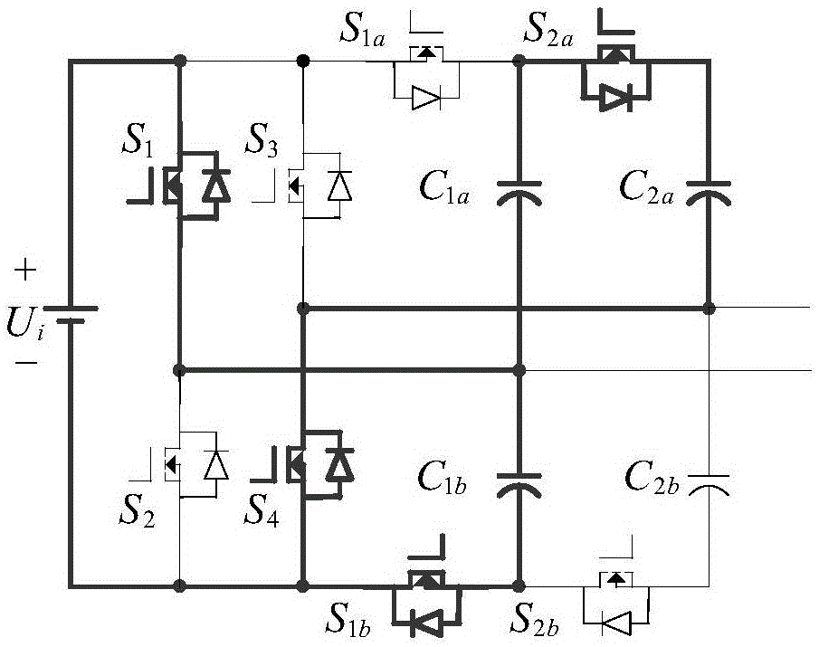 Five-level self-balanced inverter based on bridge switched capacitor module