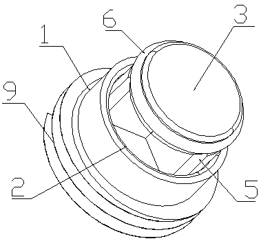 Automatic flow stopping device adopting pipe inner pressure, and application thereof