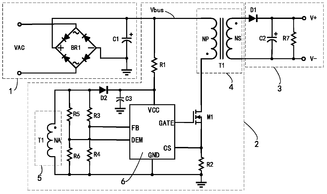 Switching power supply circuit with precise voltage abnormality protection and method