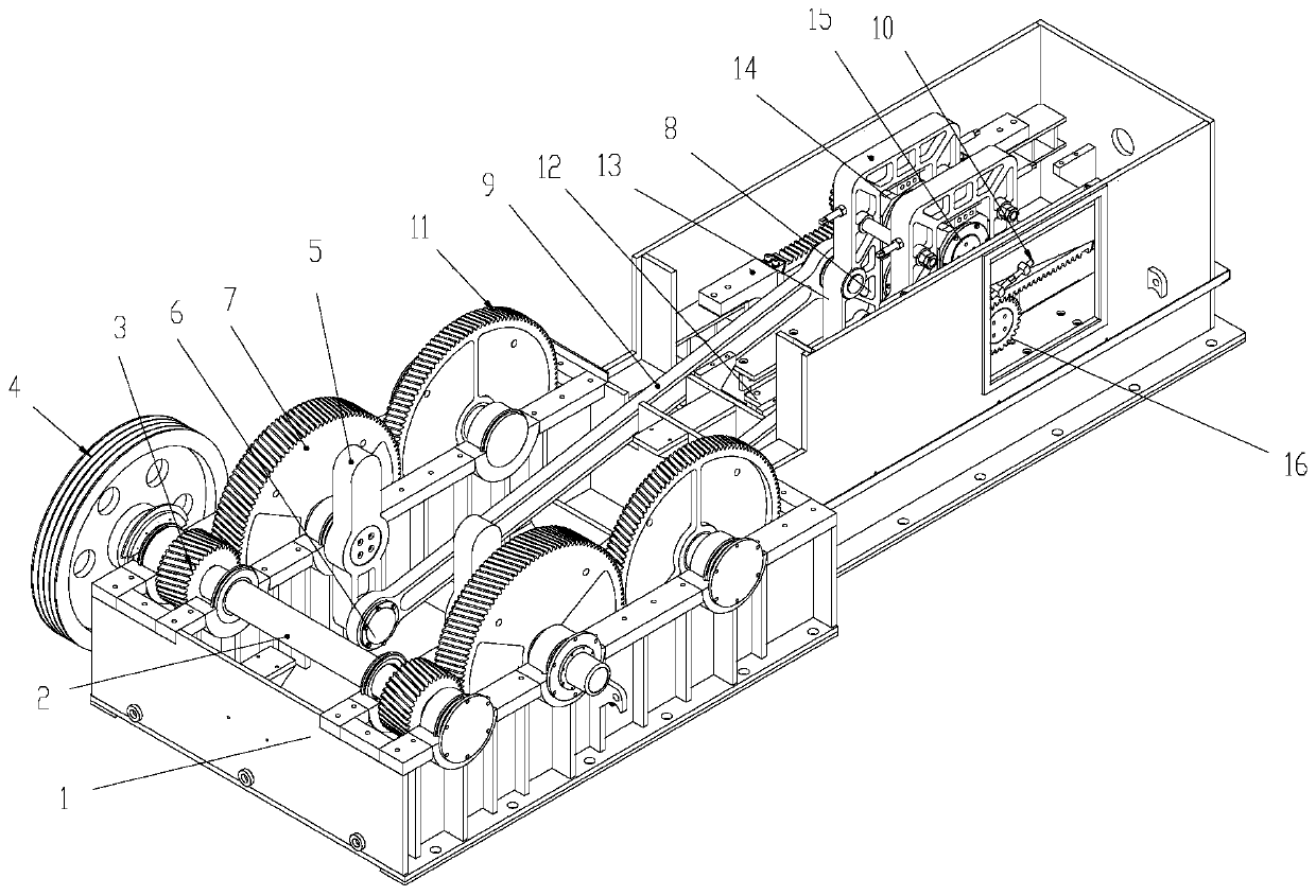 Roller reciprocating driving mechanism of high-speed cold pipe mill