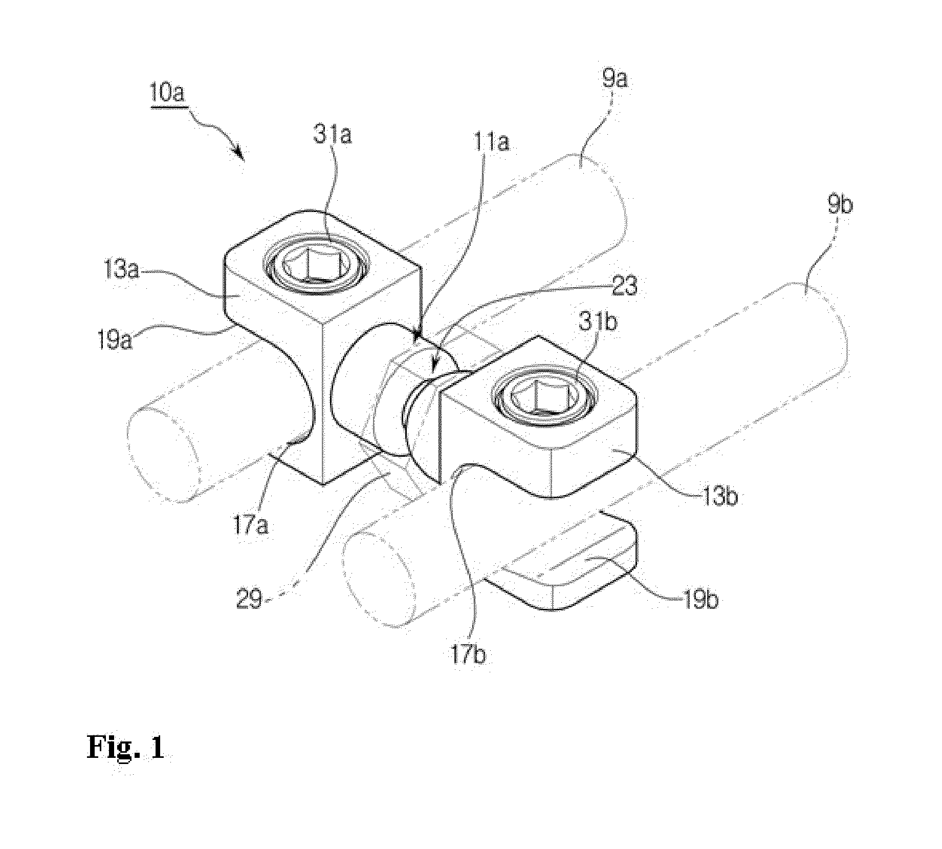 Side click connector apparatus for connection of spinal rods