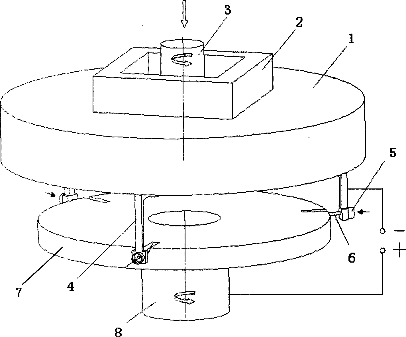 Multi-electrode spiral feeding integral blade wheel inter-blade passage electrolytic machining method