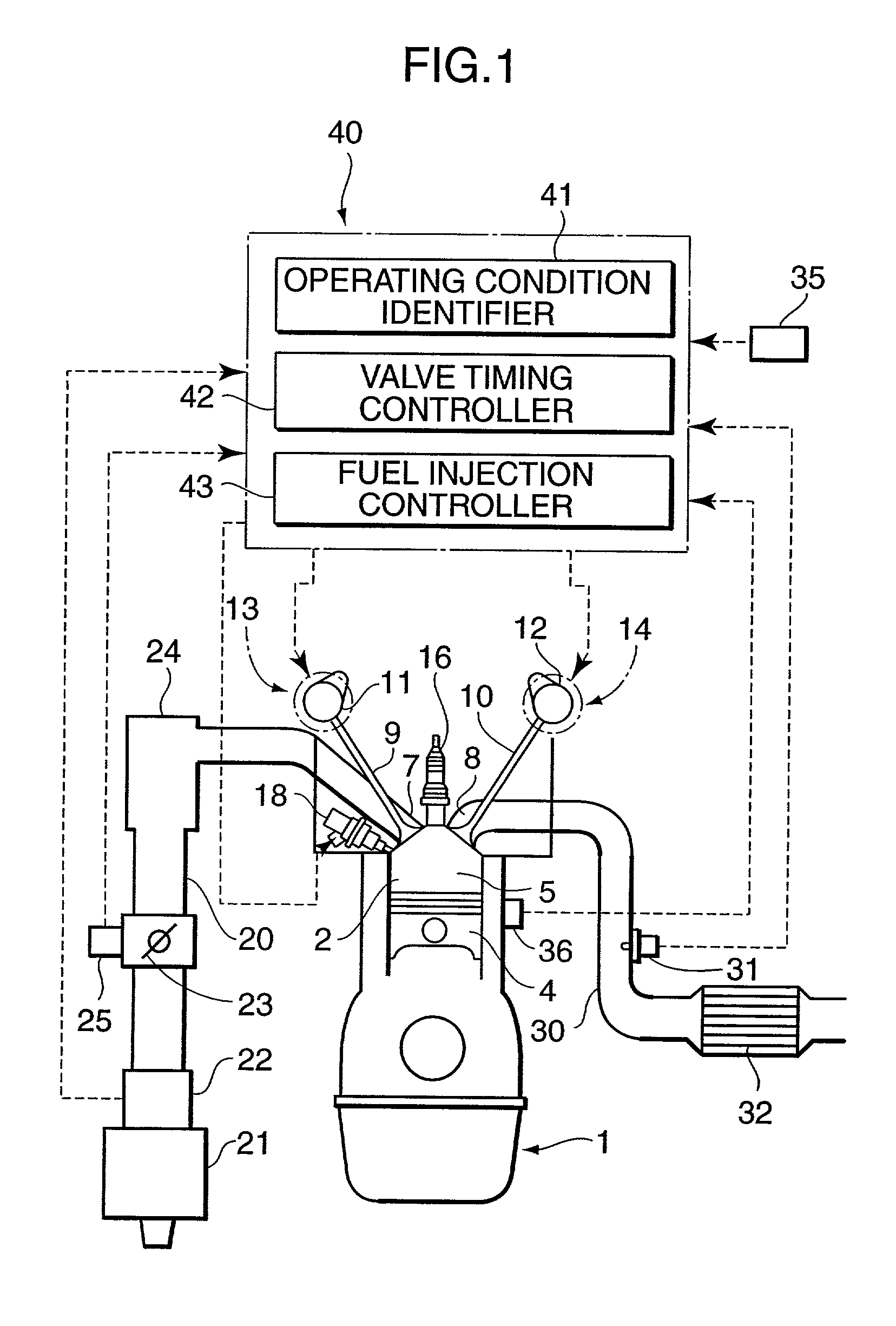 Automotive four-cycle engine