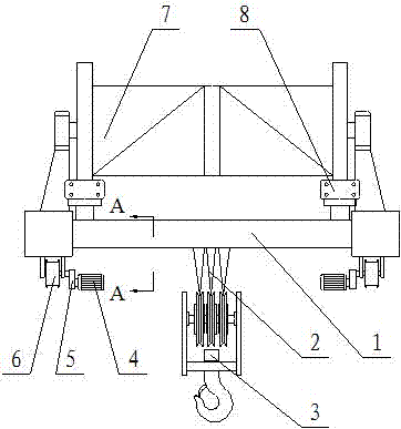 A portable electric trolley for a crane