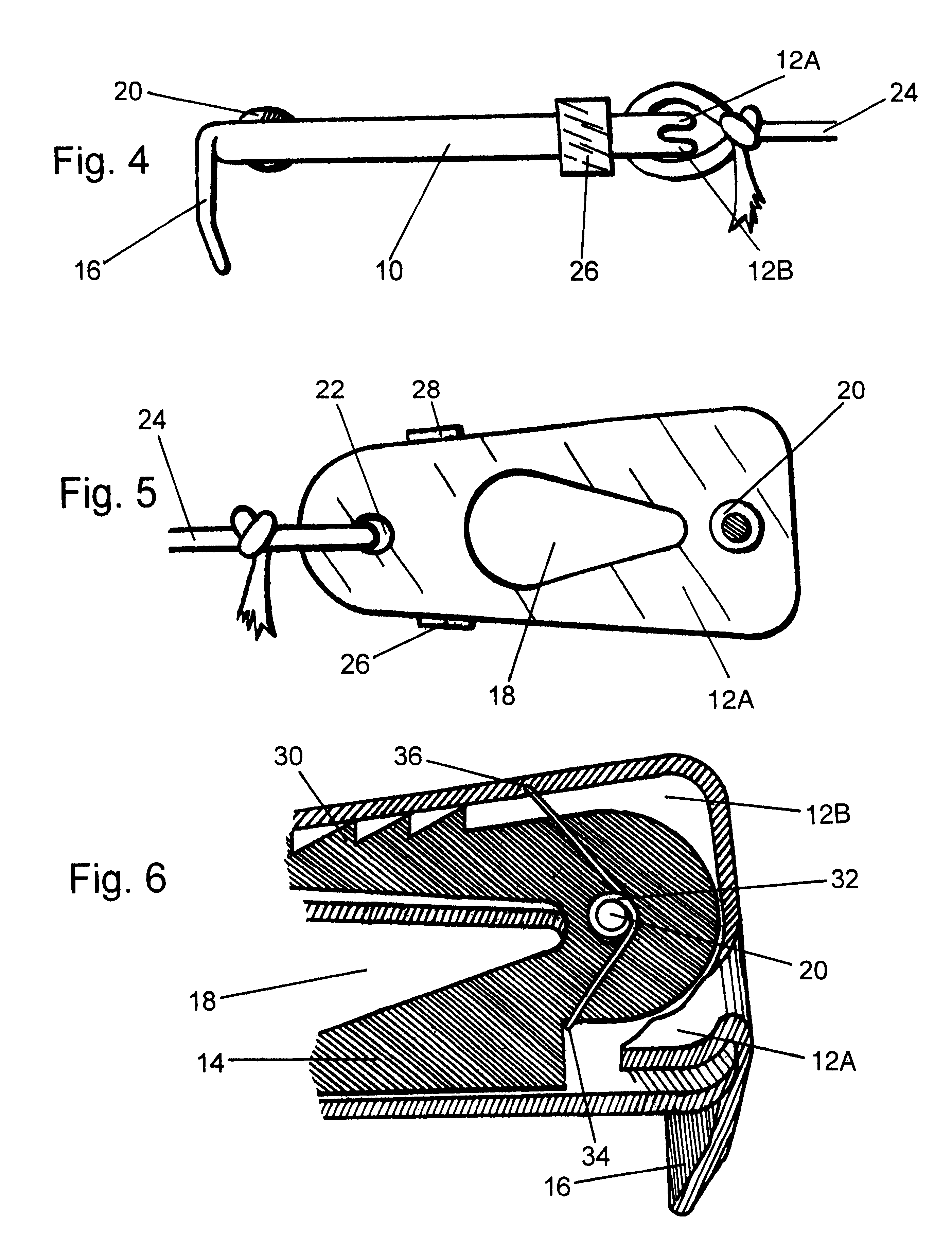 Modified chalk line end with retractable blade