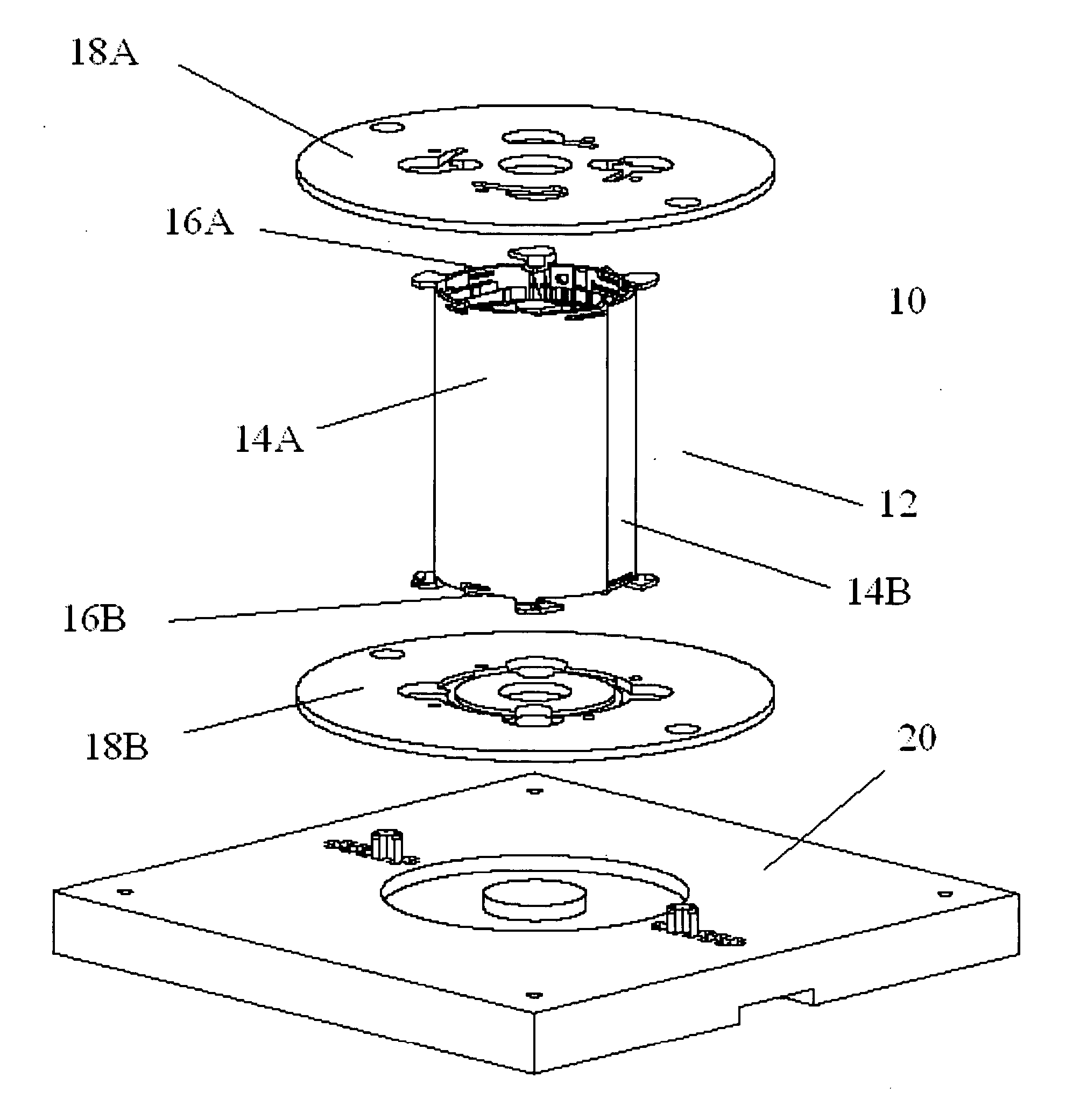 Storage and transport device for flexible material and method of making same