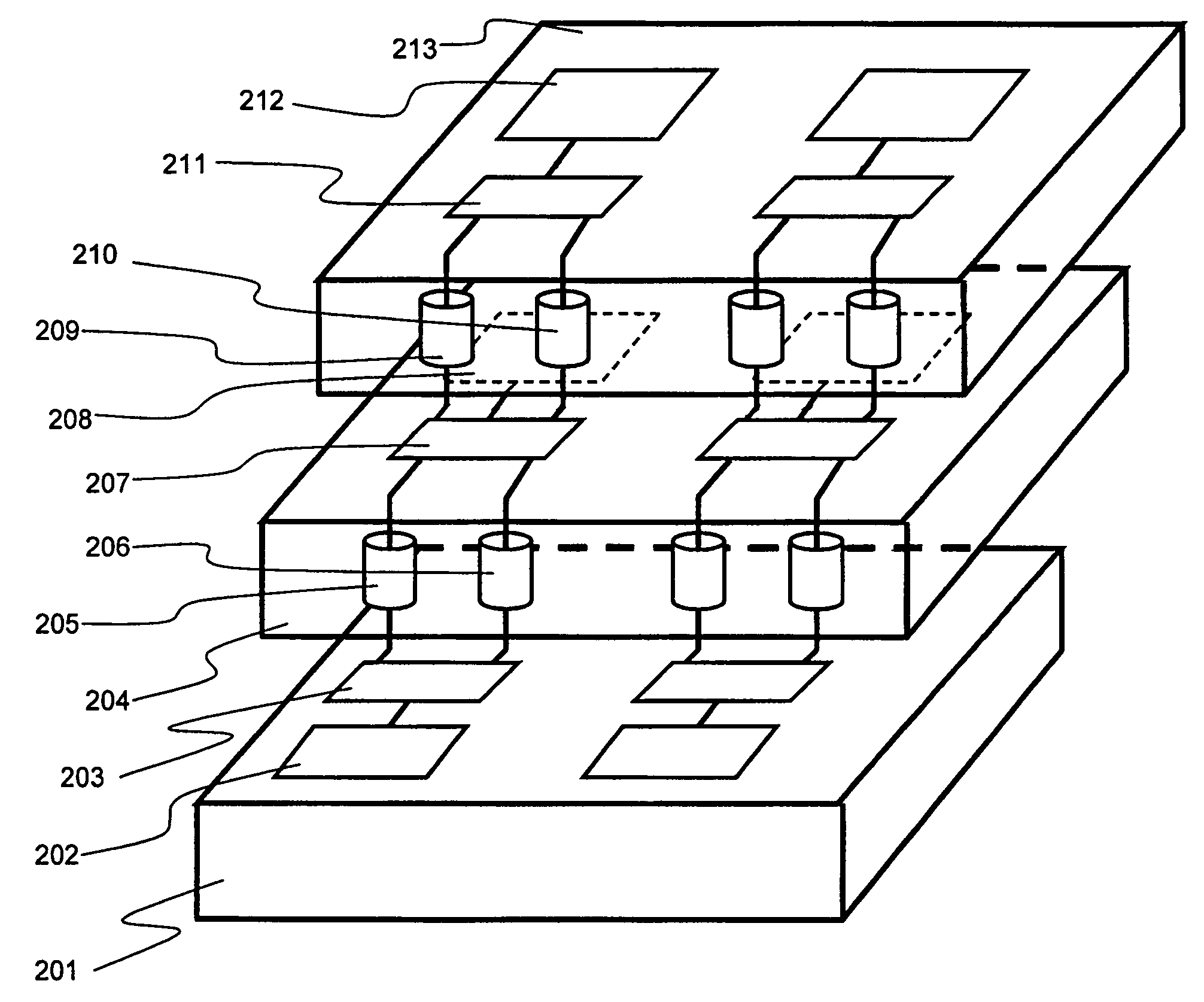 Stacked semiconductor device