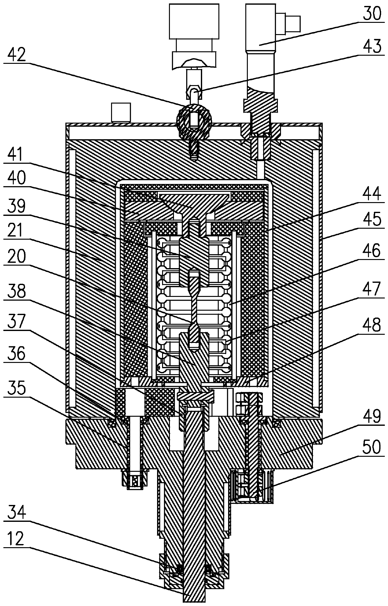 Seal friction compensation method for hydrogen environment material performance testing device