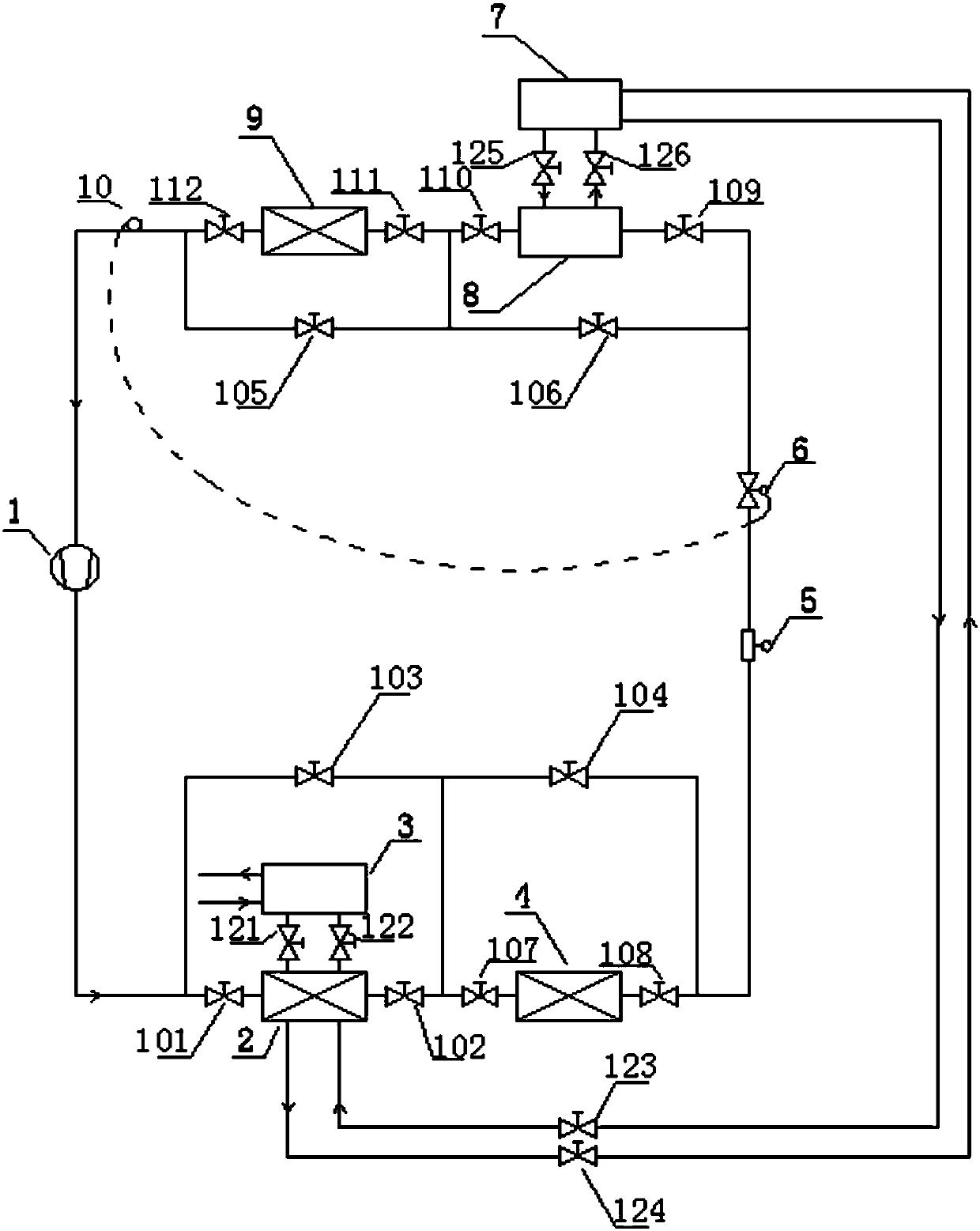 Novel phase change heat storage refrigeration and heating system