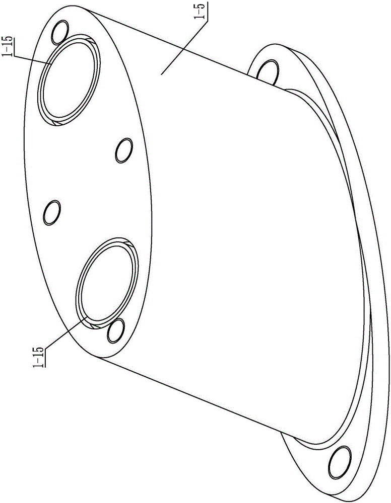 Double-point elastic supporting cylinder vortex induced vibration fluid kinetic energy conversion device