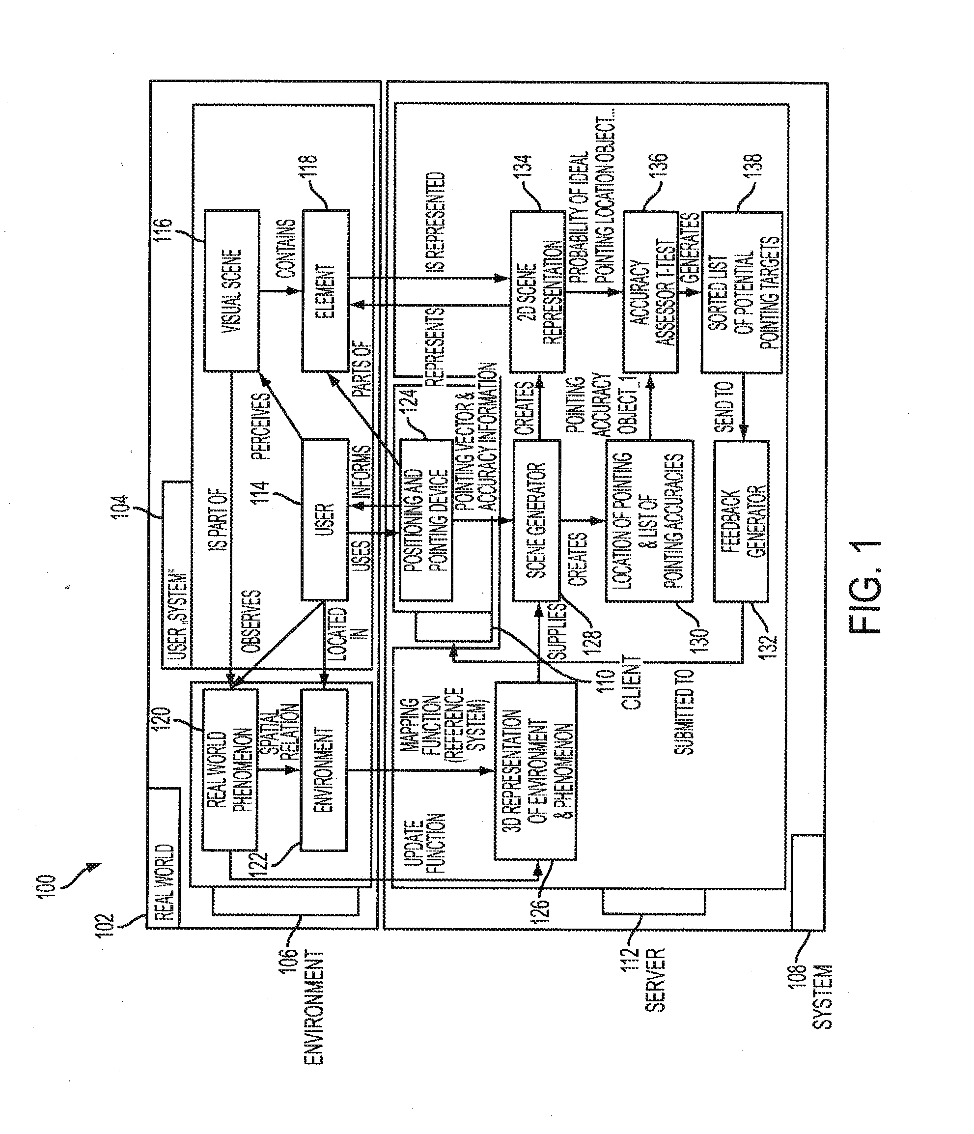 System and Method for Linking Real-World Objects and Object Representations by Pointing