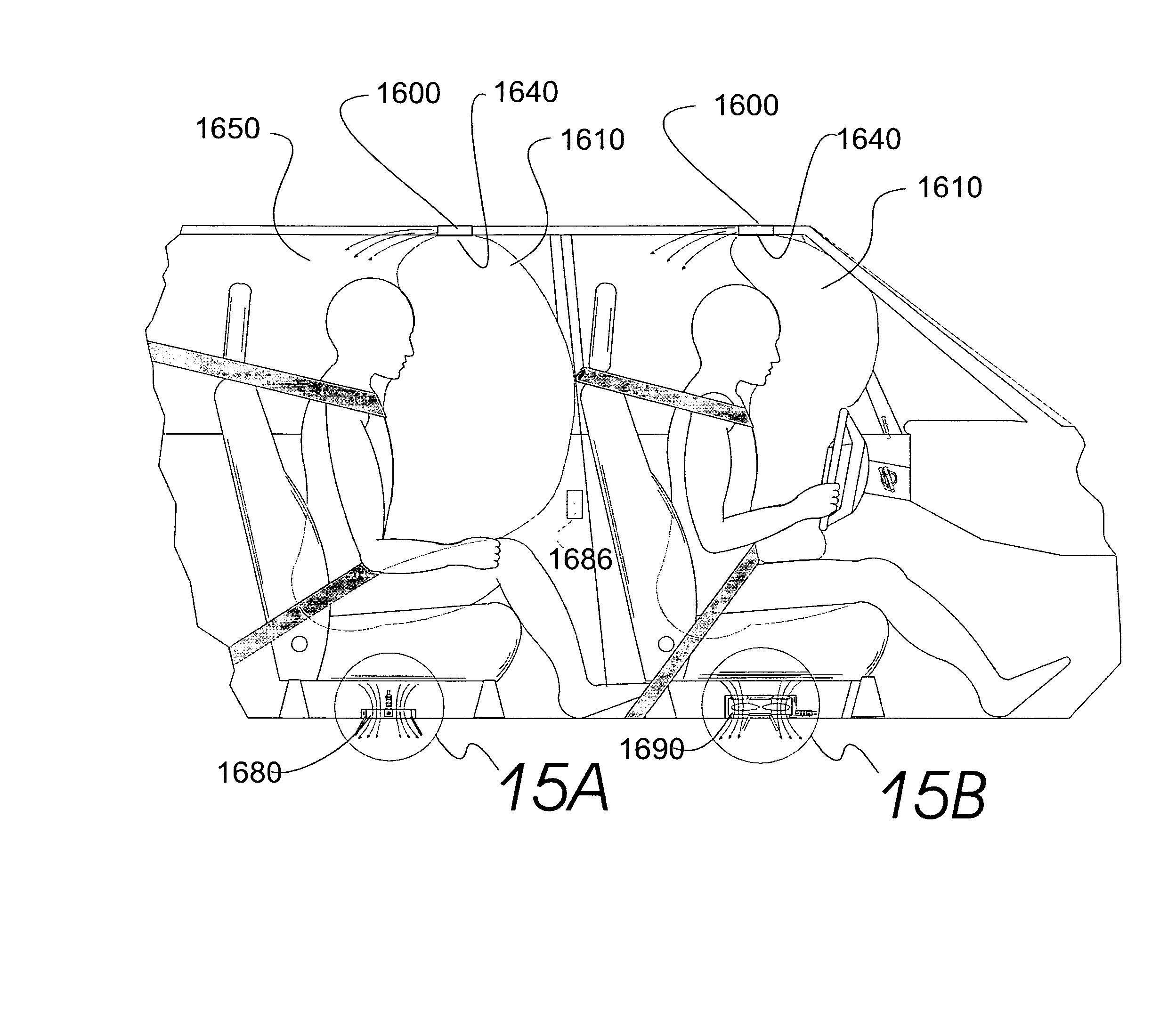 Electronics-Containing Airbag Module