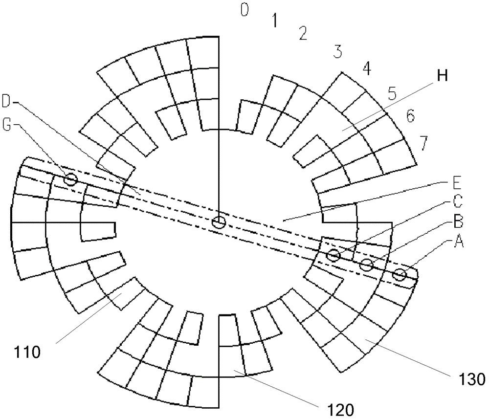 Angle measuring device, measuring method and automobile with the angle measuring device