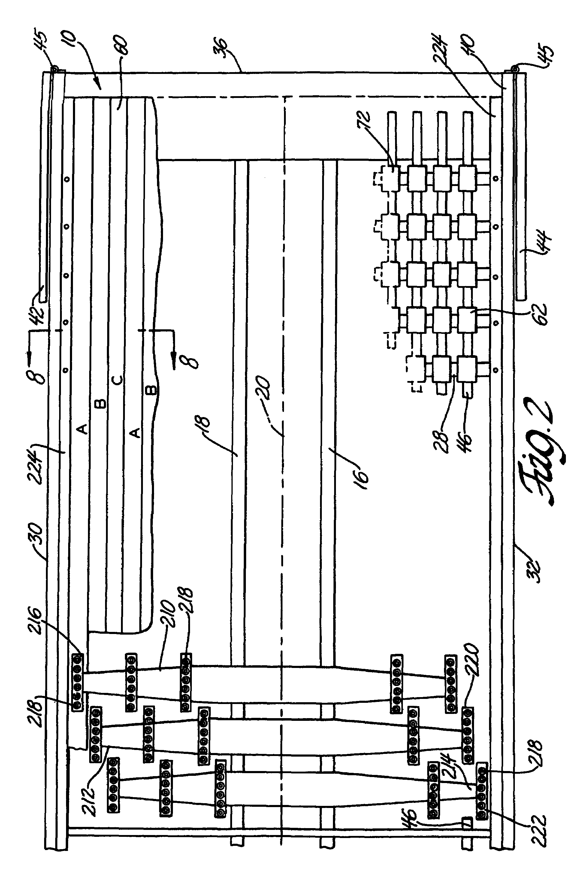 Reciprocating floor conveyor