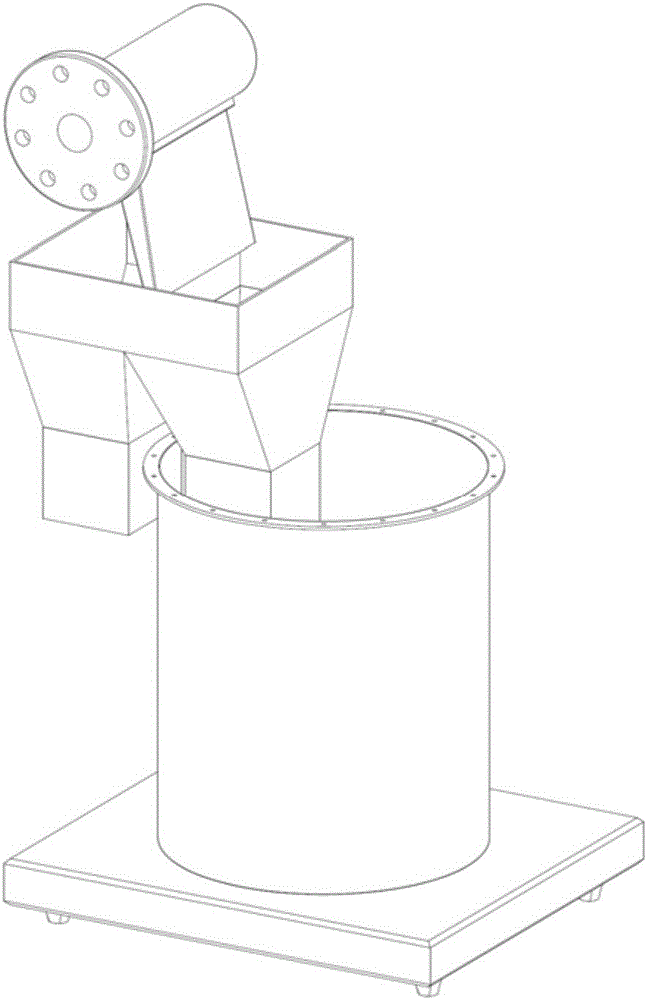 Anti-spilling flow rate standard device and calibration method applicable to large flow rate liquid entrance