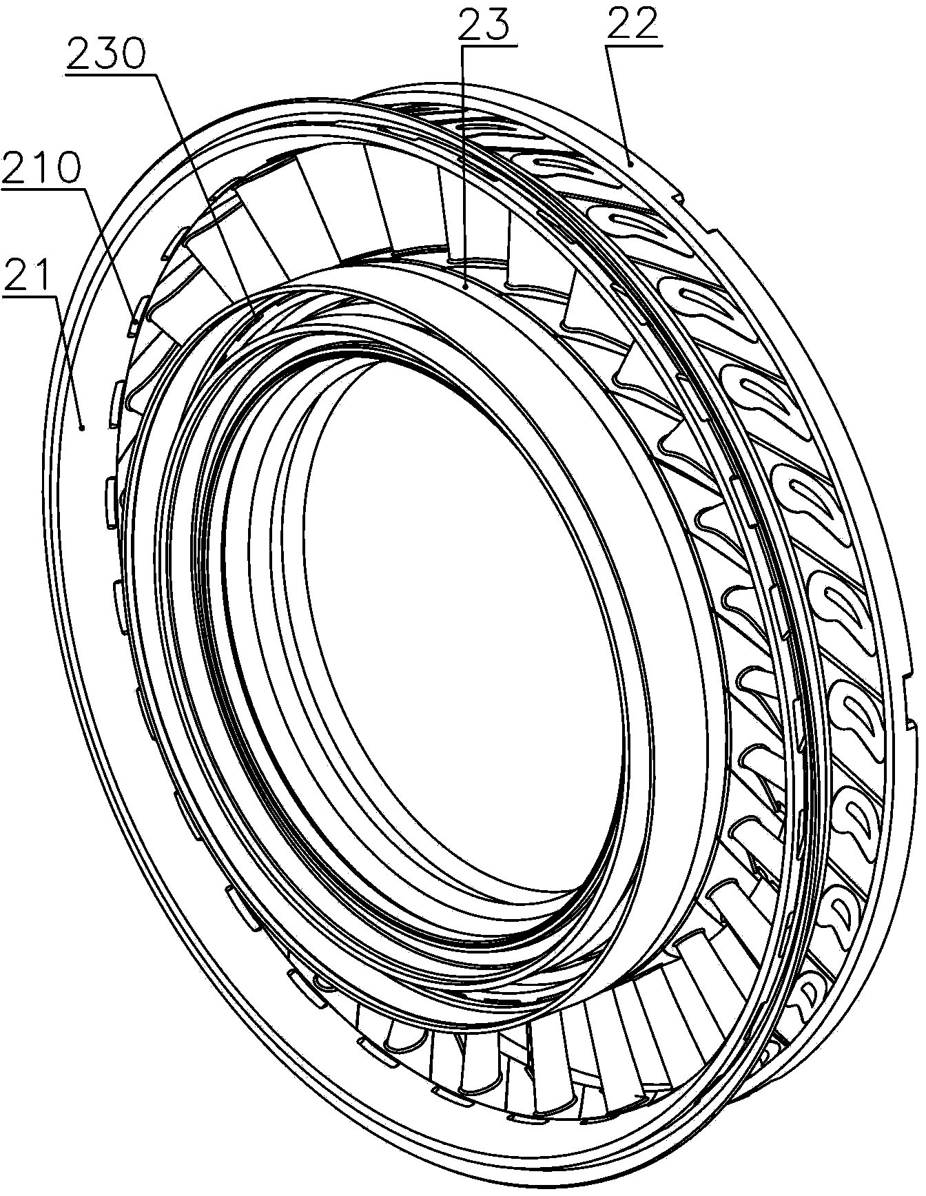 Device for cooling guiding device group of turbine