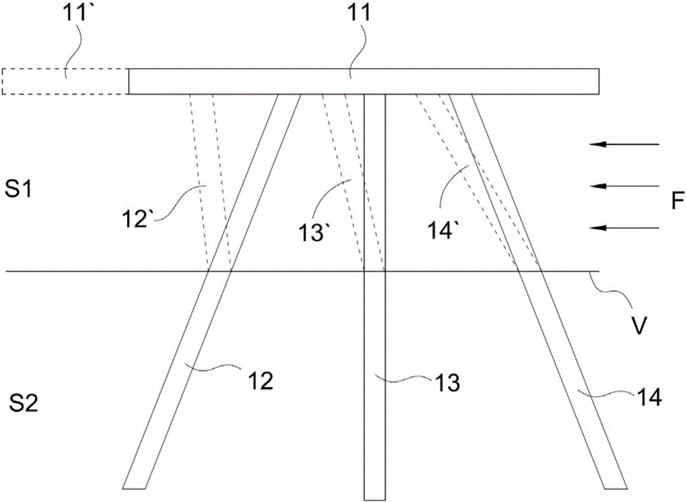 Inclined arrangement mini pile structure