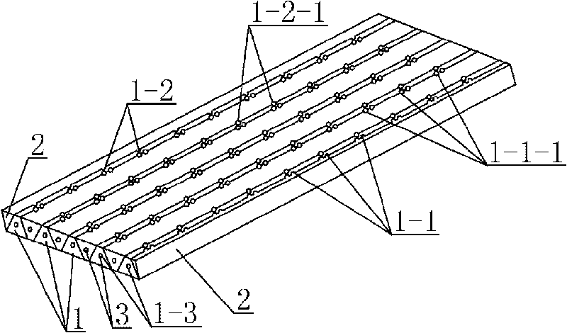 Fiber reinforced composite dot matrix core board mold and wet method preparation process