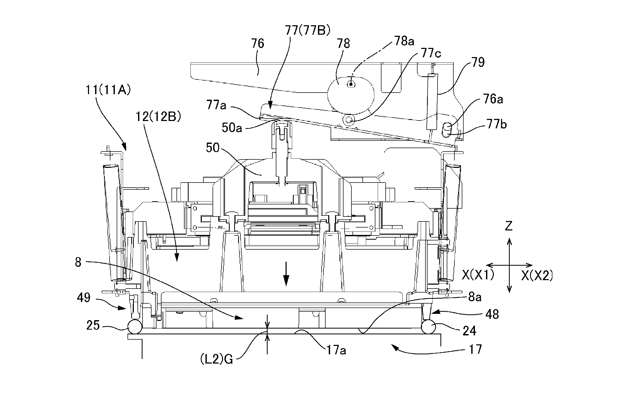 Line printer and printhead moving method of a line printer