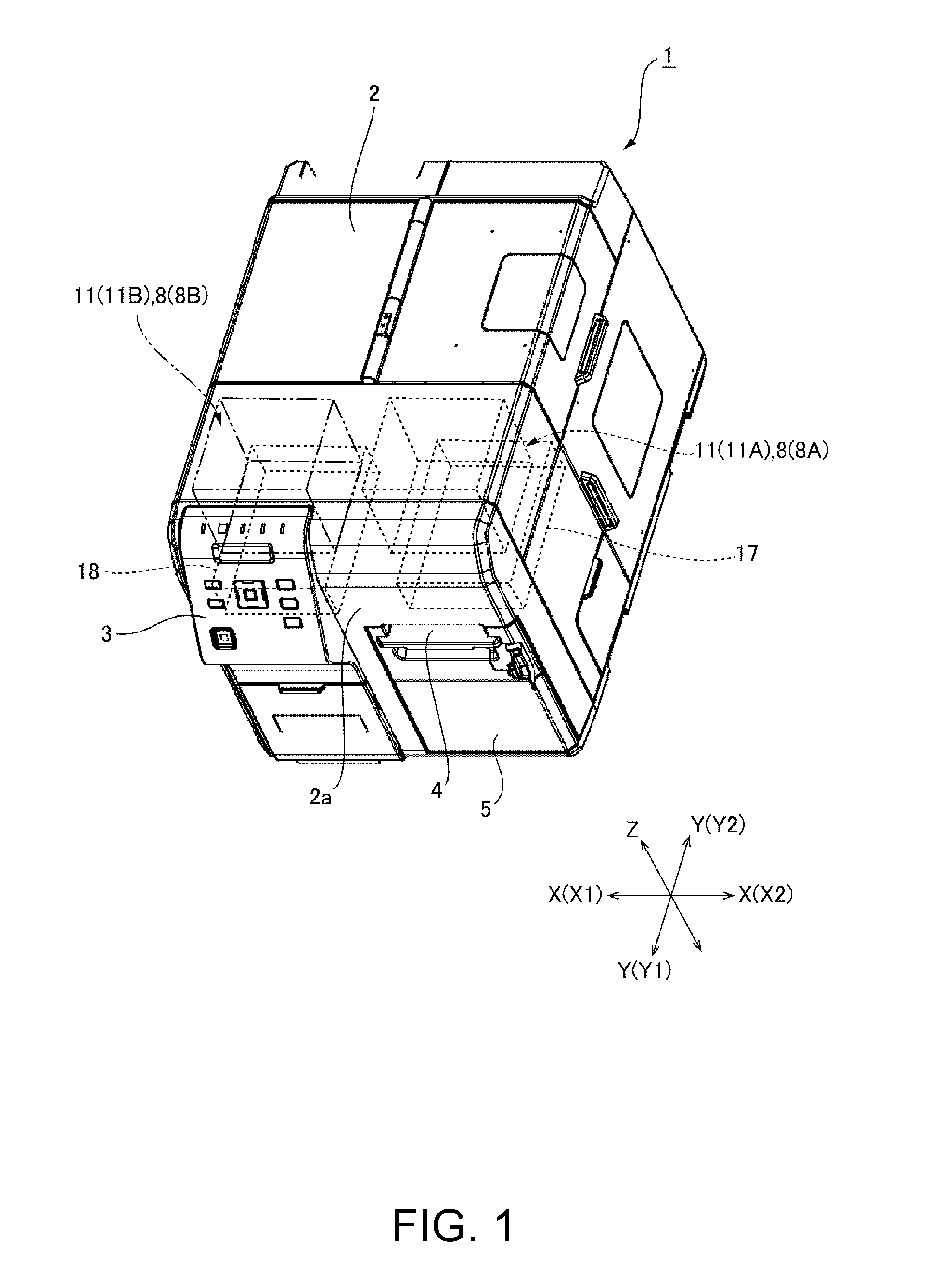 Line printer and printhead moving method of a line printer