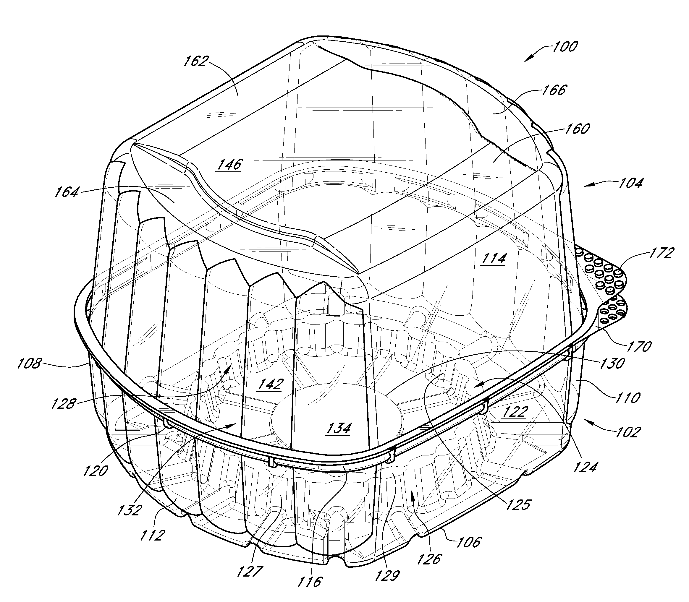 Container for produce storage, packing & transport