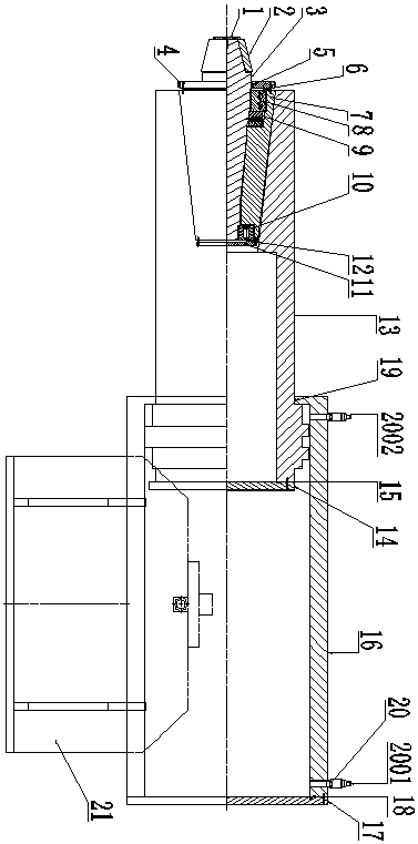 Pneumatic telescopic center device