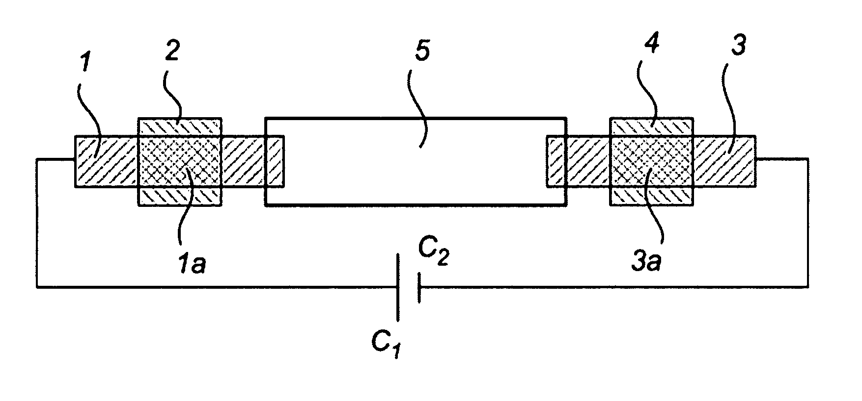 Electrically controlled ion transport device