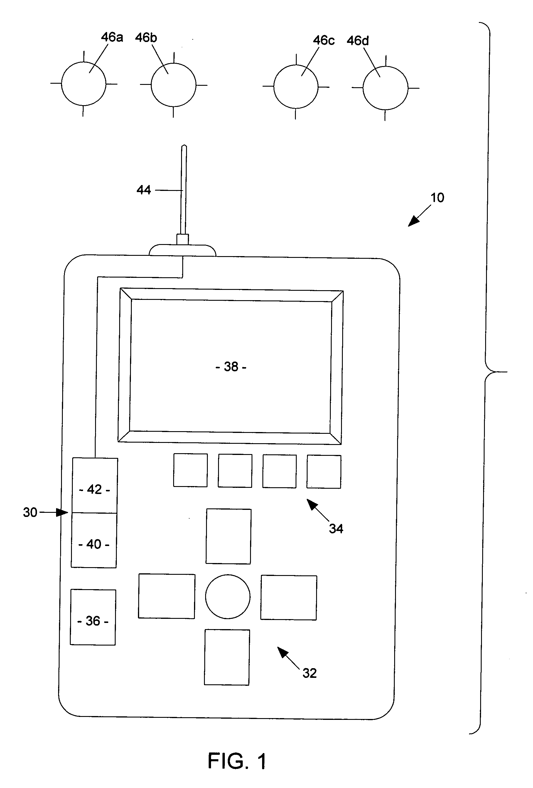 GPS device and method for layered display of elements