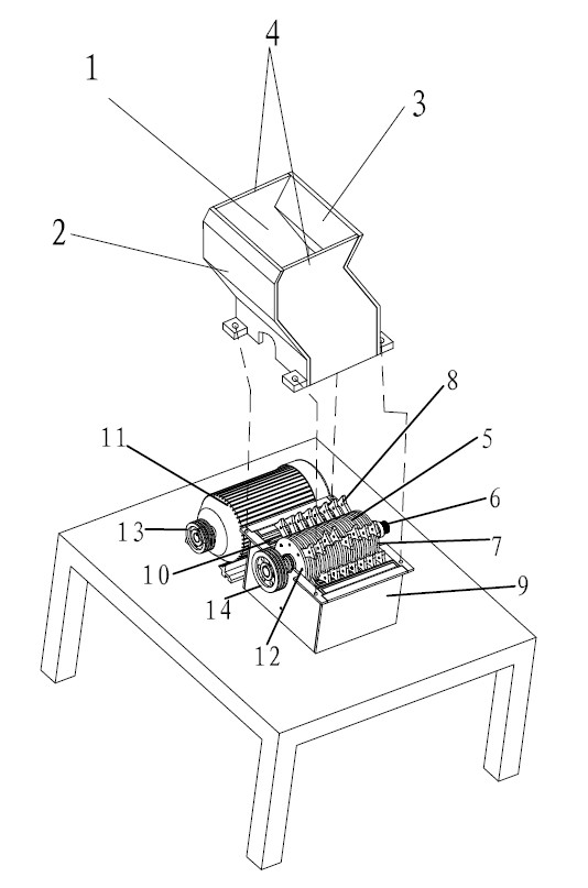 Waste lead acid battery crusher