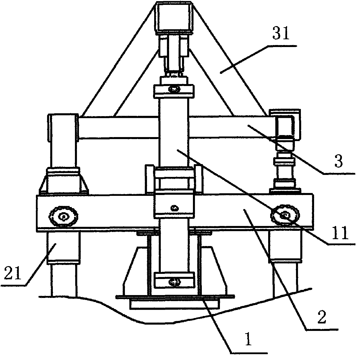 Molding box slip device