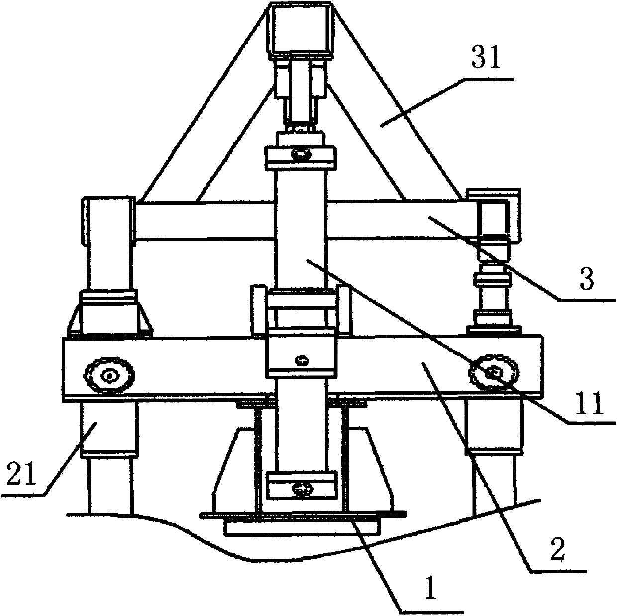 Molding box slip device