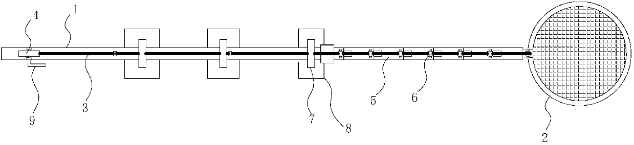 Picking device of aerial big fruits