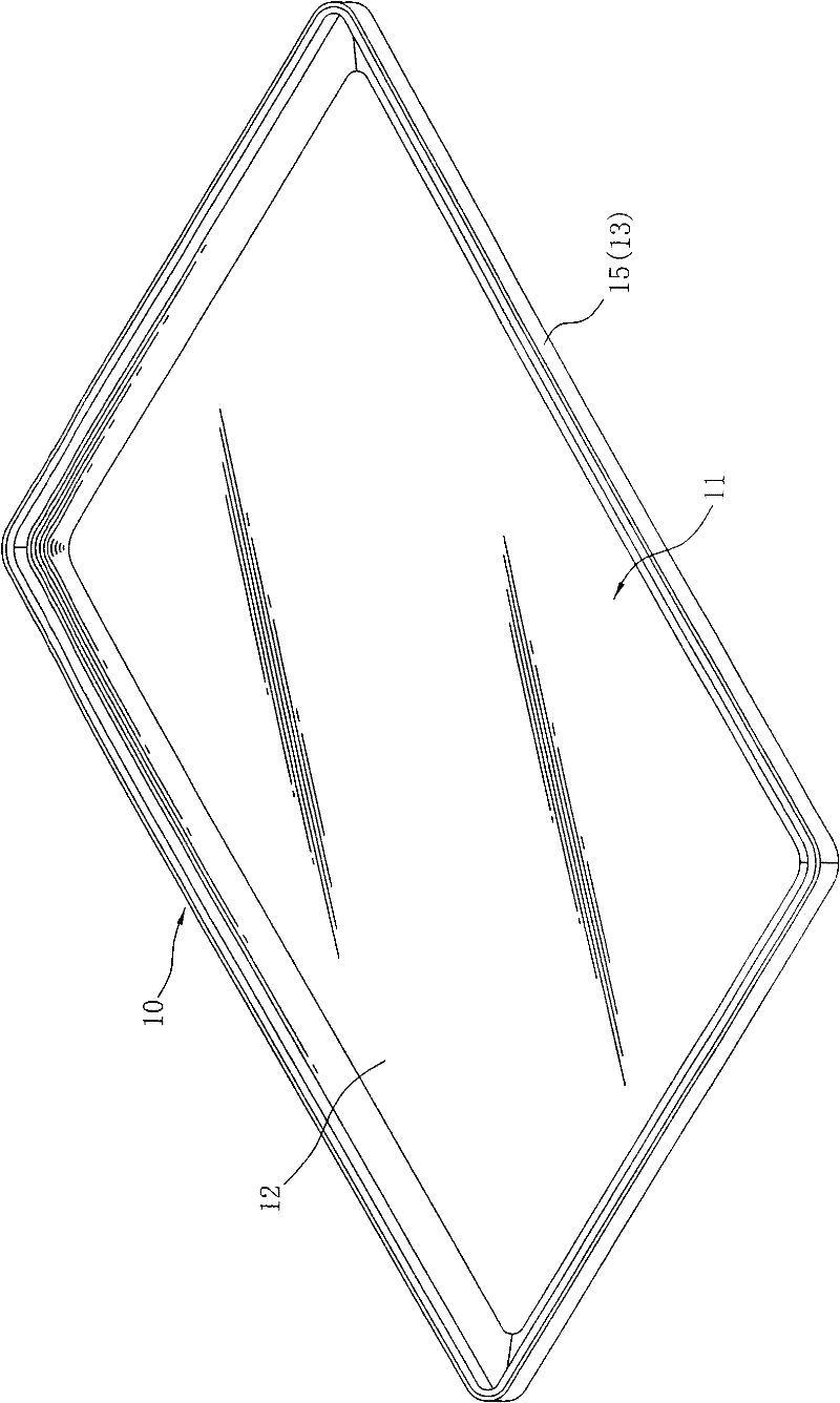 Thin plastic shell with plastic binder and manufacturing method thereof