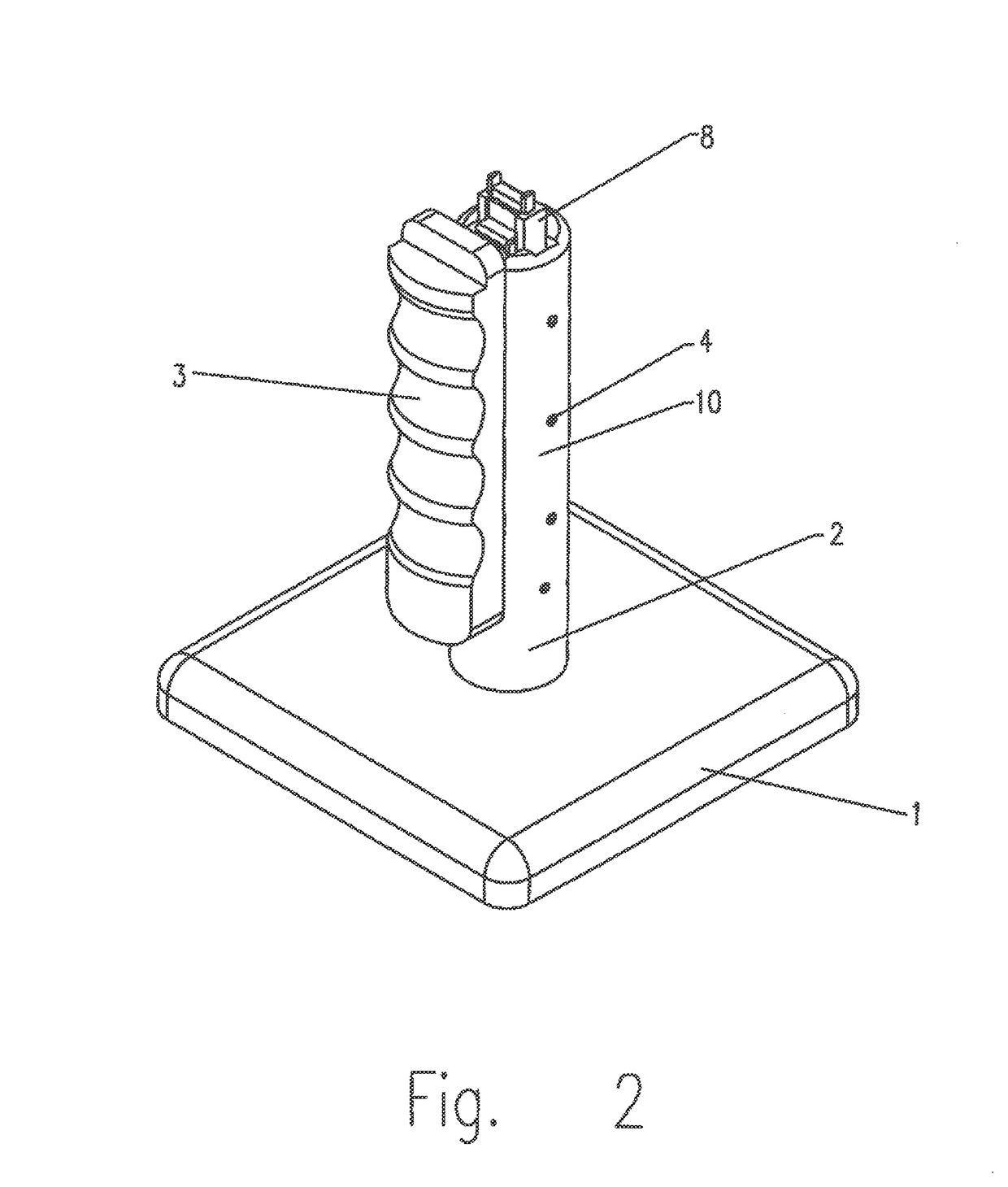 Ergonomic thermoluminescent dosimeter adapter