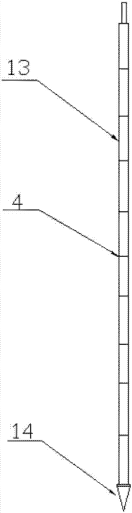 Method and device for measuring soil penetration characteristic based on instantaneous acceleration detection