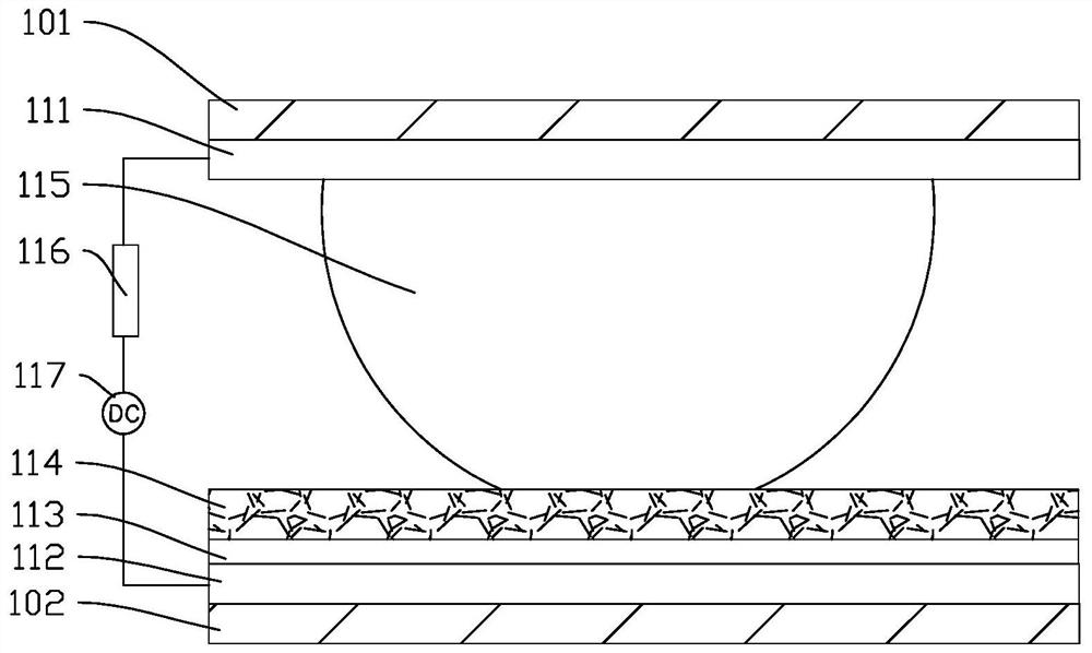 Reverse electrowetting mechanical energy collection device and mechanical energy collection device