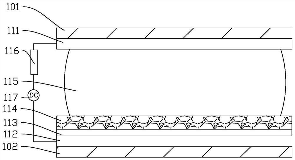 Reverse electrowetting mechanical energy collection device and mechanical energy collection device