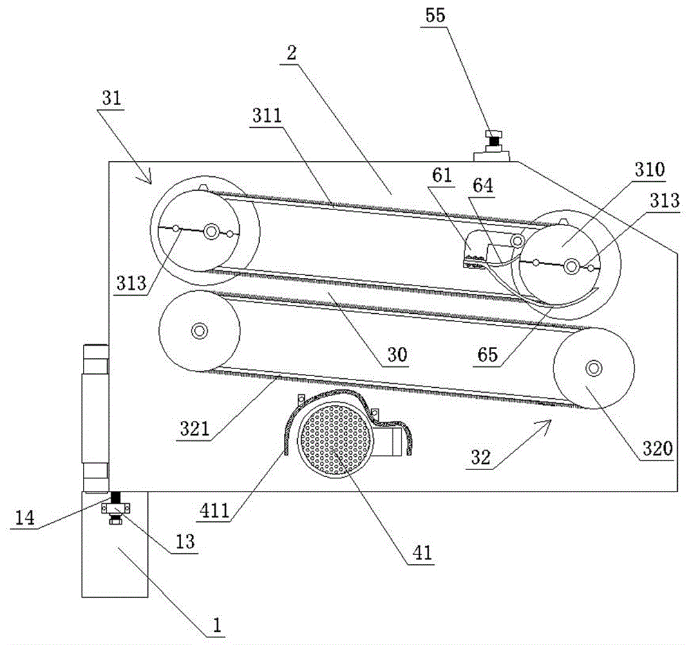 Incense rubbing machine head for automatic incense powder distribution machine