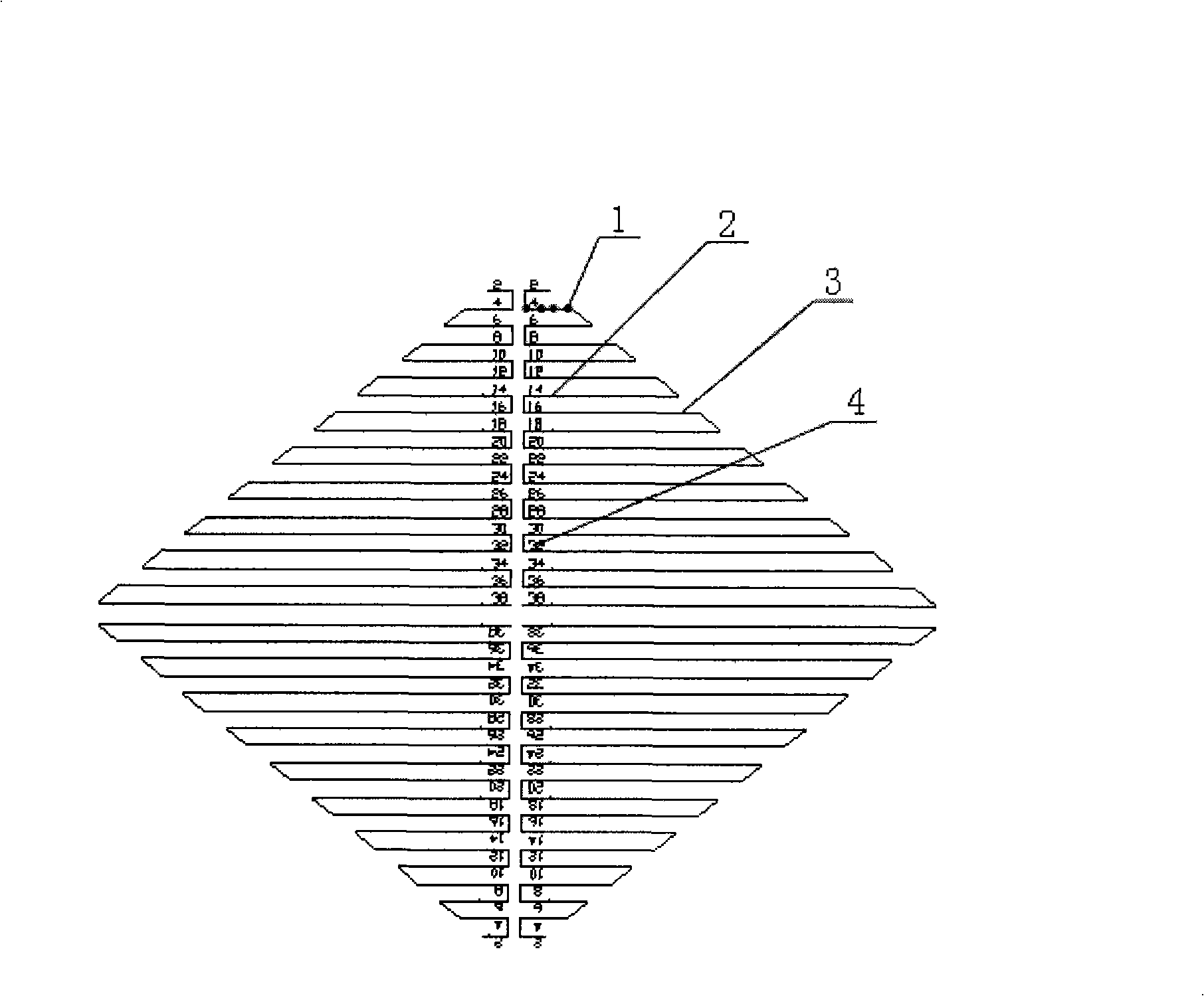 Display screen with random arrangement LED pixel points and preparation method thereof