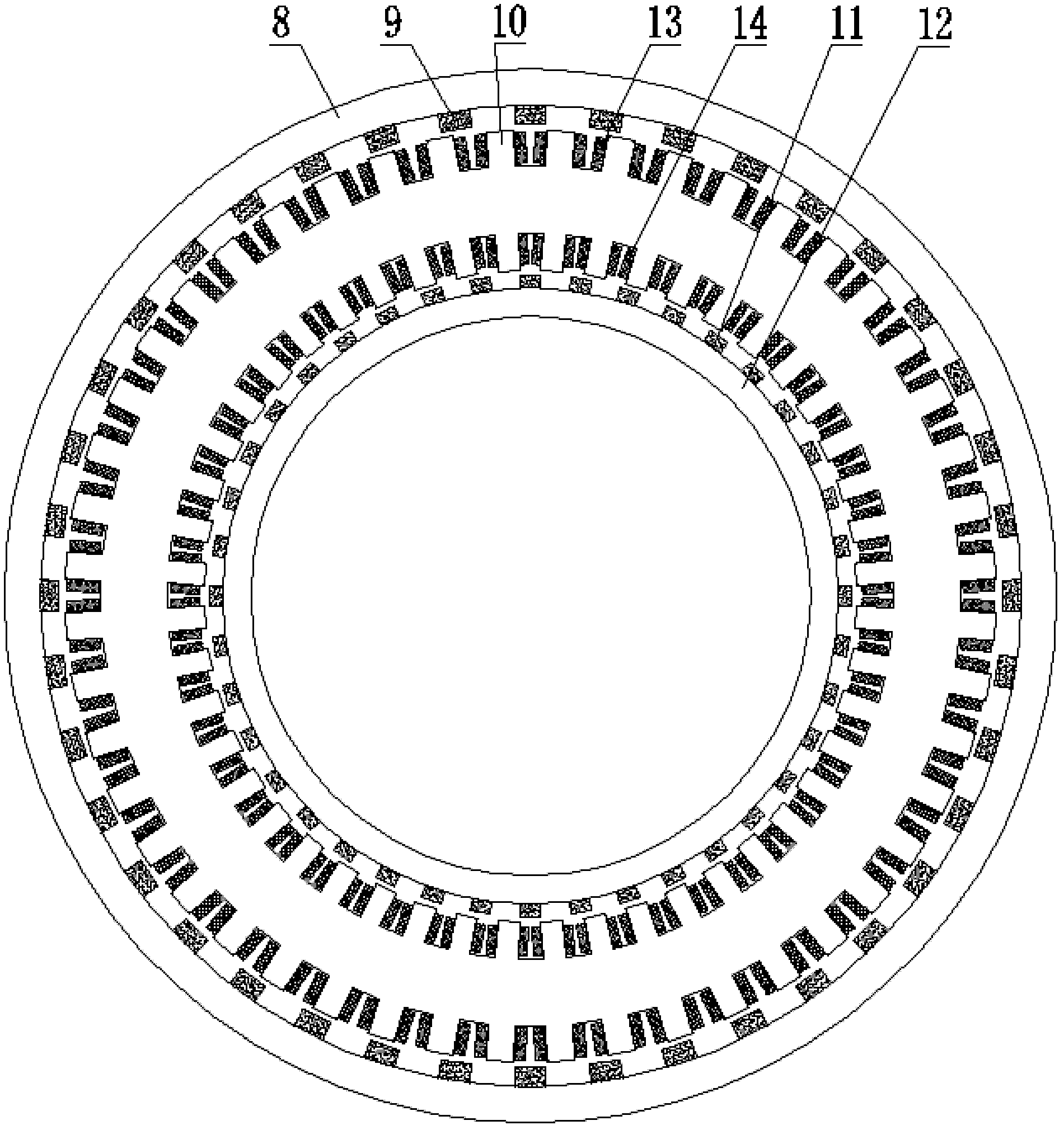 Large-scale dual-rotor direct-drive permanent magnet wind turbine and its generator set