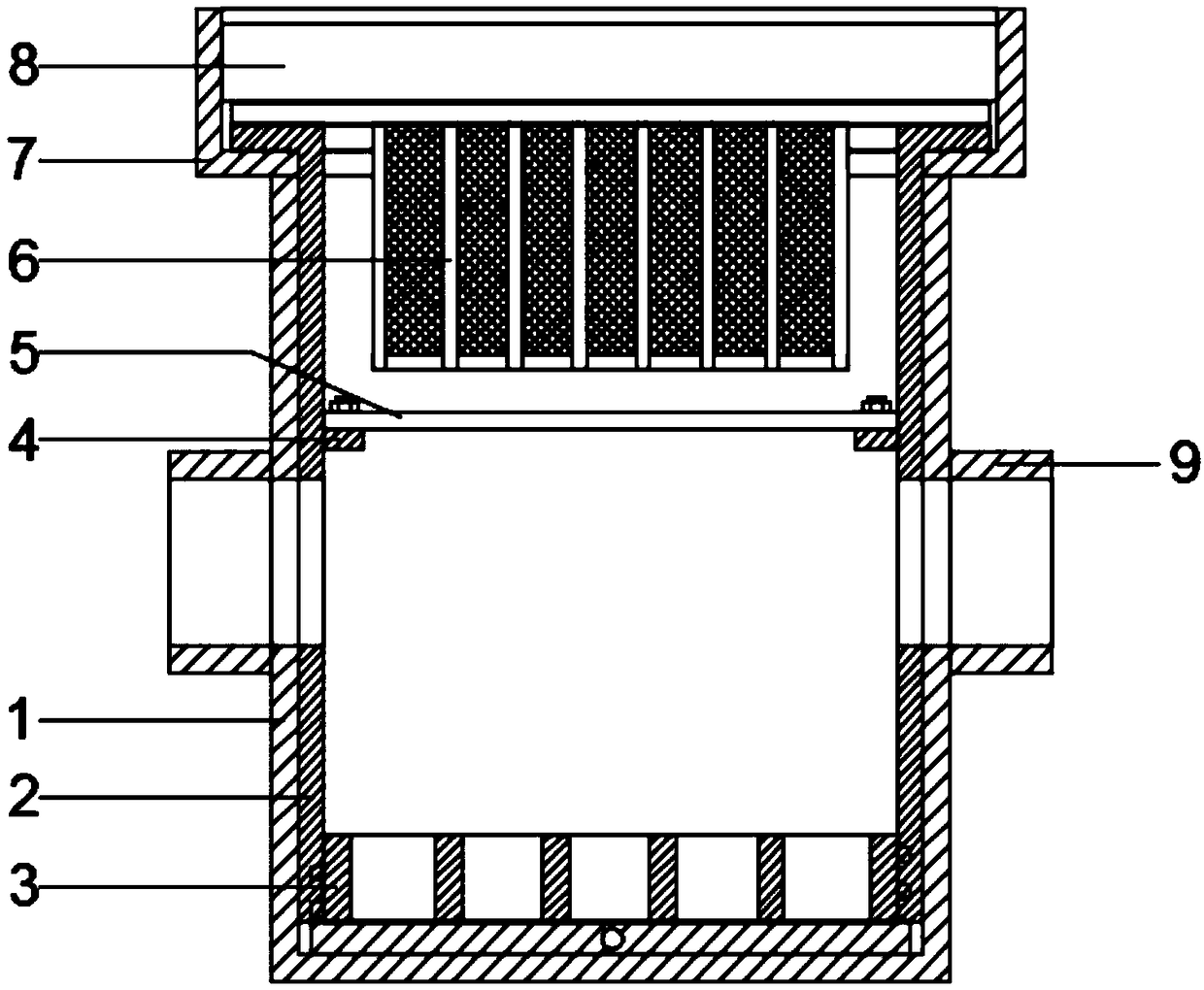 Detachable and easy-to-clean rainwater collection well device