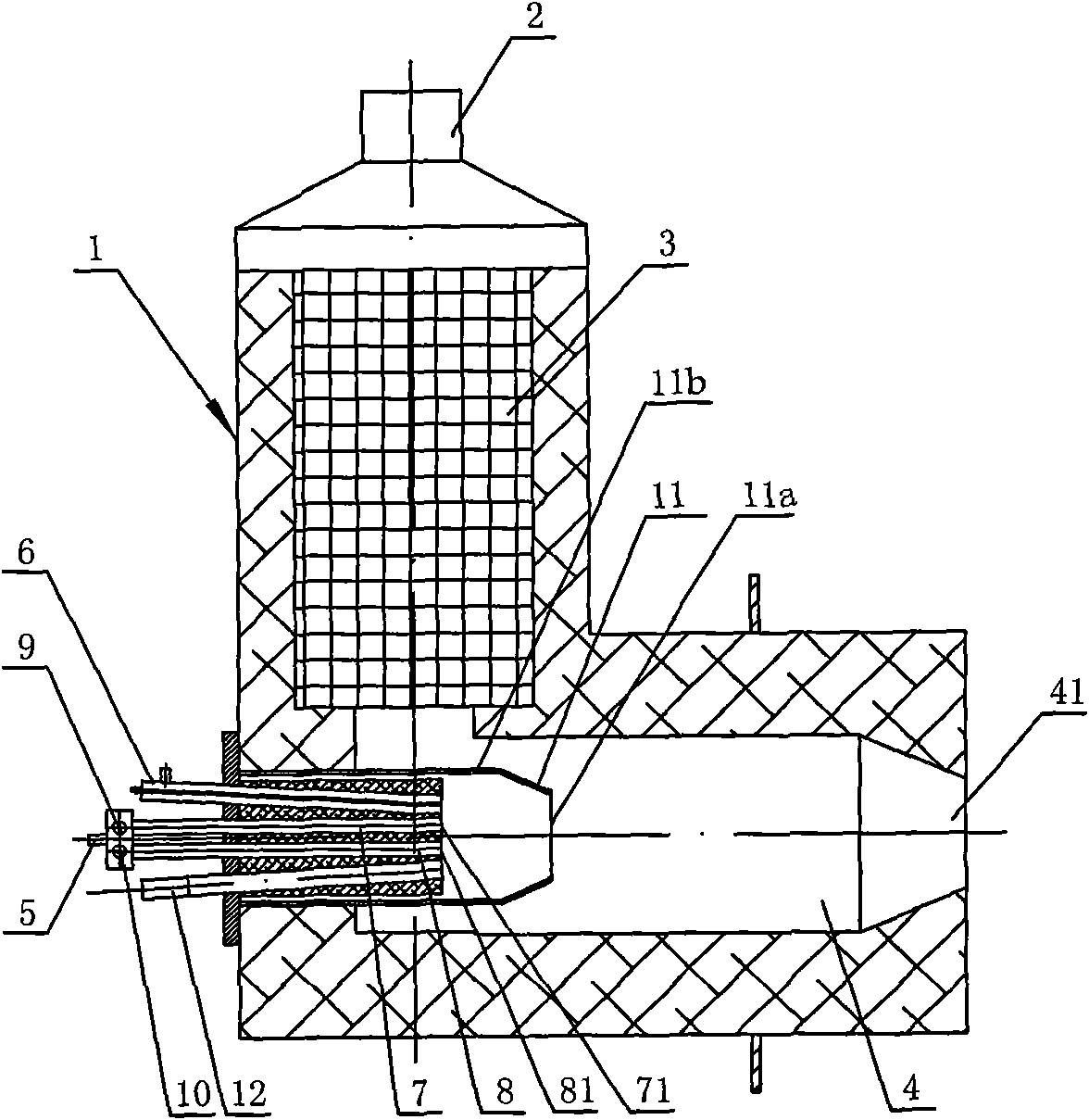 Flameless combustion heat accumulating type high-speed combustion nozzle