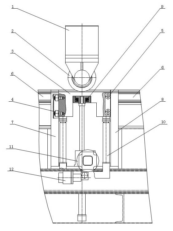 Automatic lifting device of heavy-load roof door