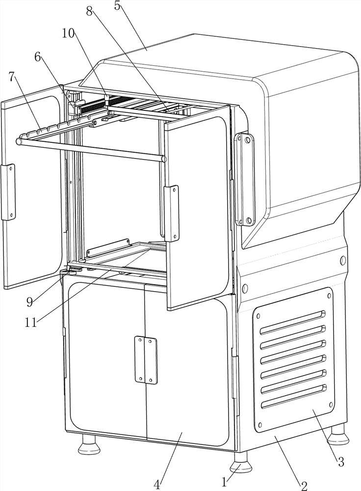 Cloth drying device for urology department