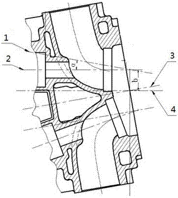 Method for machining valve guide pipe hole and valve base ring hole through horizontal milling machine