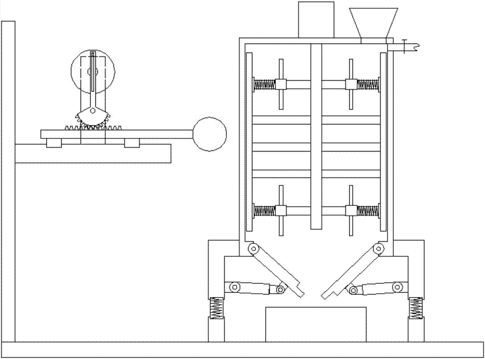 Efficient mixing and stirring device of mortar slurry for building construction