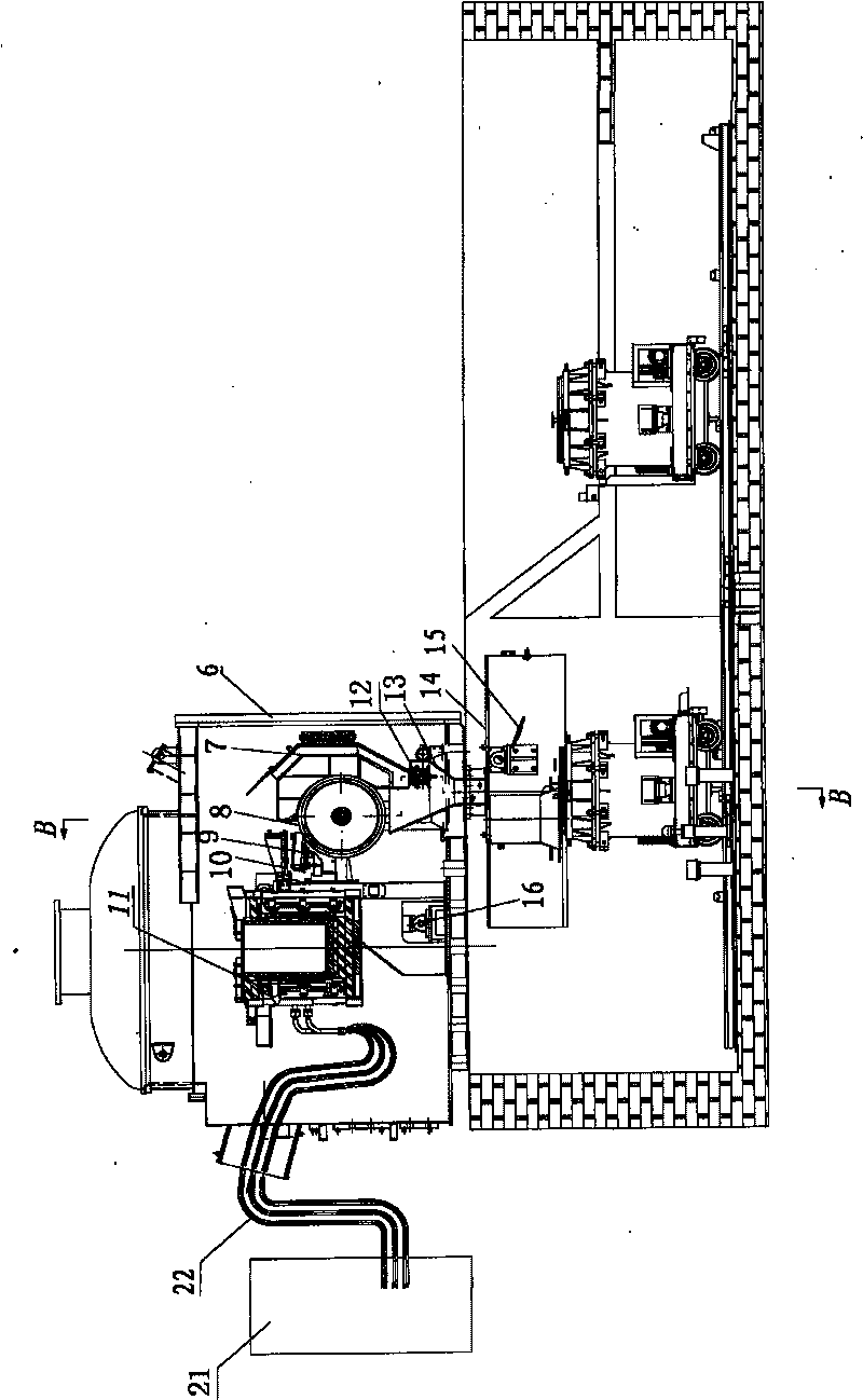 Vacuum induction smelting furnance