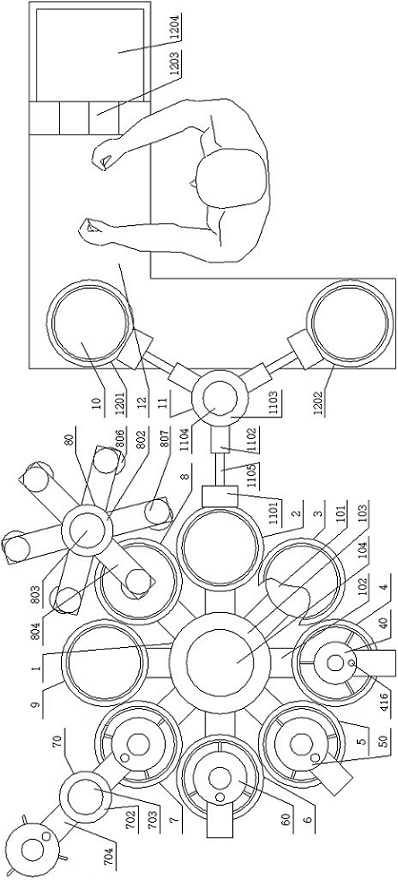 Machine for continuously producing soft pancakes